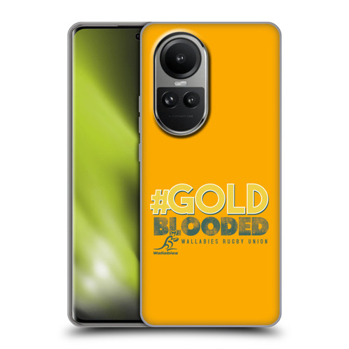 Australia National Rugby Union Team Wallabies Goldblooded Soft Gel Case for OPPO Reno10 5G / Reno10 Pro 5G