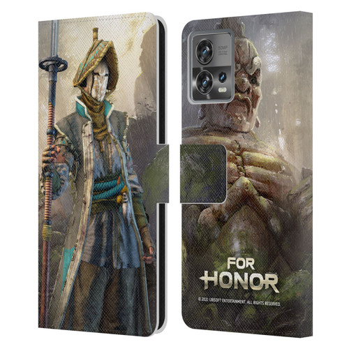 For Honor Characters Nobushi Leather Book Wallet Case Cover For Motorola Moto Edge 30 Fusion