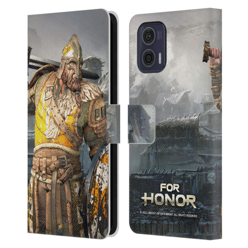 For Honor Characters Warlord Leather Book Wallet Case Cover For Motorola Moto G73 5G