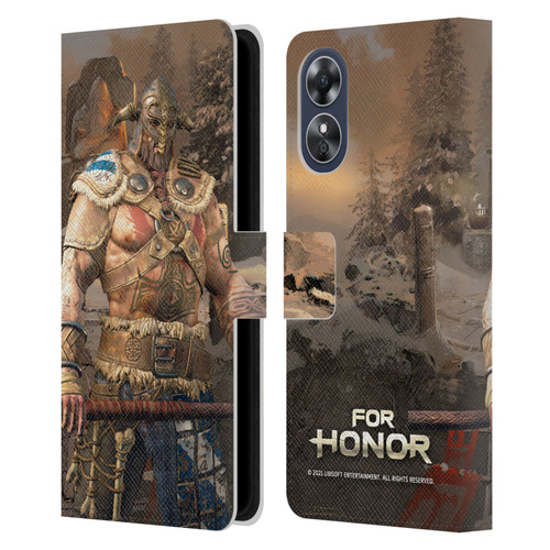 For Honor Characters Raider Leather Book Wallet Case Cover For OPPO A17