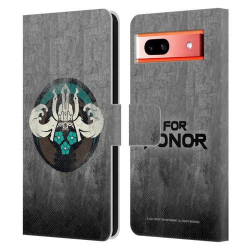 For Honor Icons Samurai Leather Book Wallet Case Cover For Google Pixel 7a