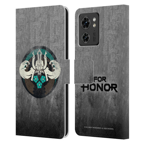 For Honor Icons Samurai Leather Book Wallet Case Cover For Motorola Moto Edge 40