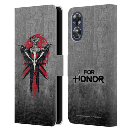 For Honor Icons Viking Leather Book Wallet Case Cover For OPPO A17