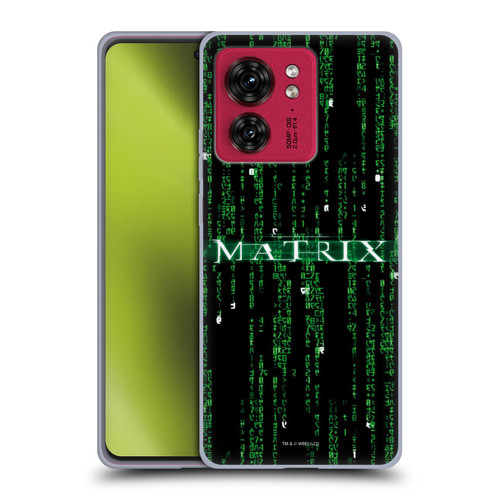 The Matrix Key Art Codes Soft Gel Case for Motorola Moto Edge 40