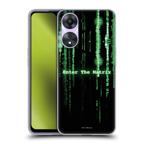 The Matrix Key Art Enter The Matrix Soft Gel Case for OPPO A78 5G