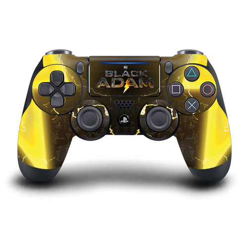 Black Adam Graphic Art Lightning Logo Vinyl Sticker Skin Decal Cover for Sony DualShock 4 Controller