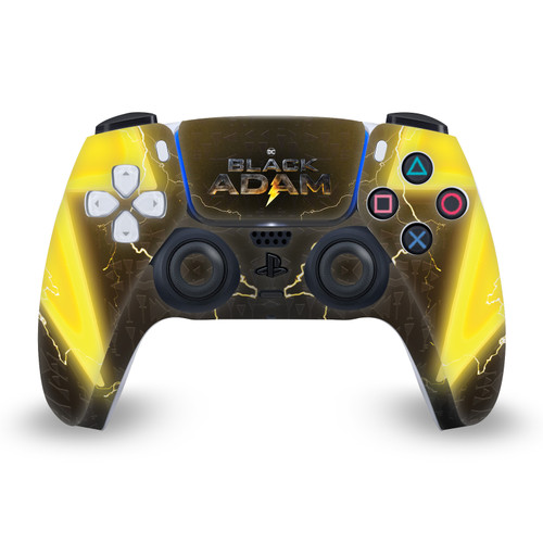 Black Adam Graphic Art Lightning Logo Vinyl Sticker Skin Decal Cover for Sony PS5 Sony DualSense Controller