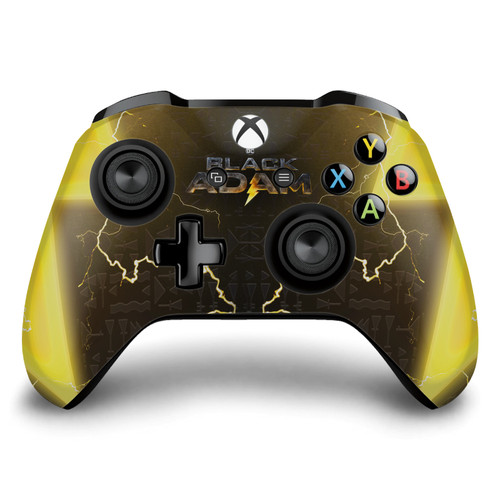 Black Adam Graphic Art Lightning Logo Vinyl Sticker Skin Decal Cover for Microsoft Xbox One S / X Controller