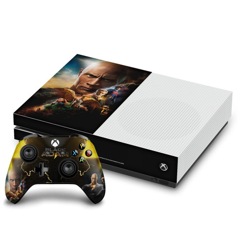Black Adam Graphic Art Poster Vinyl Sticker Skin Decal Cover for Microsoft One S Console & Controller