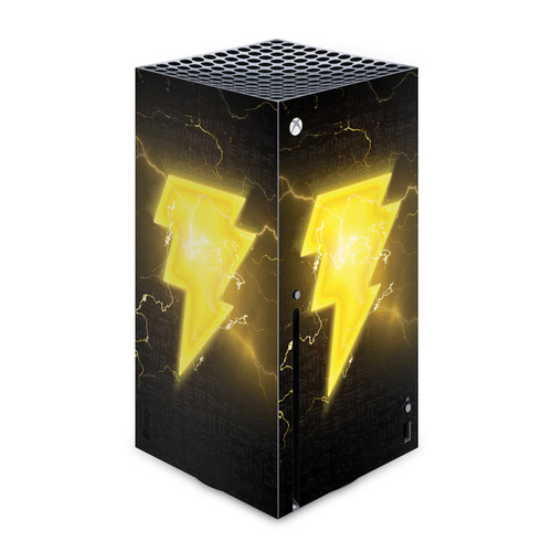 Black Adam Graphic Art Lightning Logo Vinyl Sticker Skin Decal Cover for Microsoft Xbox Series X