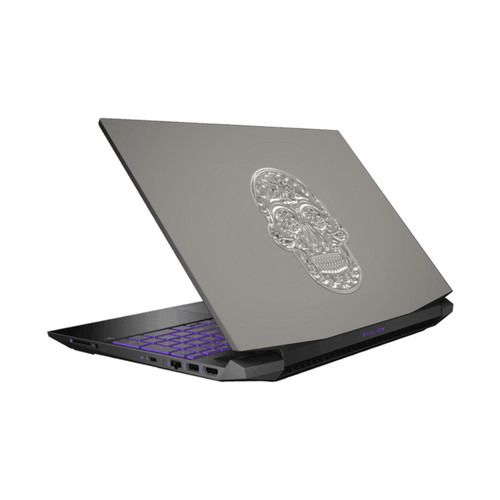 LebensArt Pastels Silver Skull Vinyl Sticker Skin Decal Cover for HP Pavilion 15.6" 15-dk0047TX