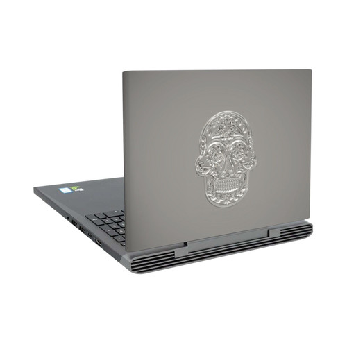 LebensArt Pastels Silver Skull Vinyl Sticker Skin Decal Cover for Dell Inspiron 15 7000 P65F