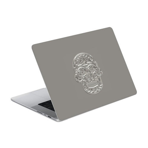 LebensArt Pastels Silver Skull Vinyl Sticker Skin Decal Cover for Apple MacBook Pro 14" A2442