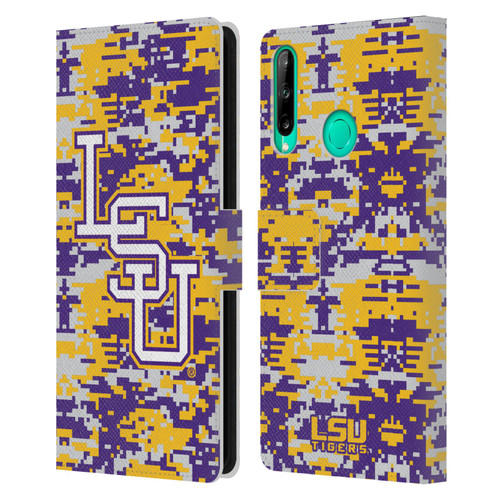 Louisiana State University LSU Louisiana State University Digital Camouflage Leather Book Wallet Case Cover For Huawei P40 lite E