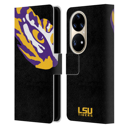 Louisiana State University LSU Louisiana State University Oversized Icon Leather Book Wallet Case Cover For Huawei P50 Pro