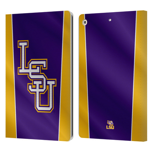 Louisiana State University LSU Louisiana State University Banner Leather Book Wallet Case Cover For Apple iPad 10.2 2019/2020/2021