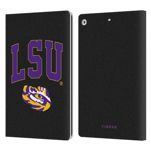 Louisiana State University LSU Louisiana State University Campus Logotype Leather Book Wallet Case Cover For Apple iPad 10.2 2019/2020/2021