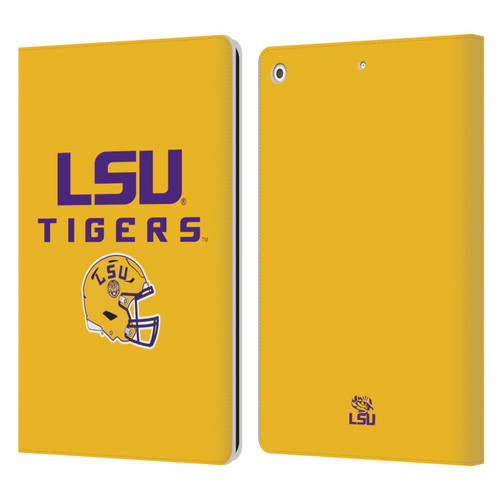 Louisiana State University LSU Louisiana State University Helmet Logotype Leather Book Wallet Case Cover For Apple iPad 10.2 2019/2020/2021