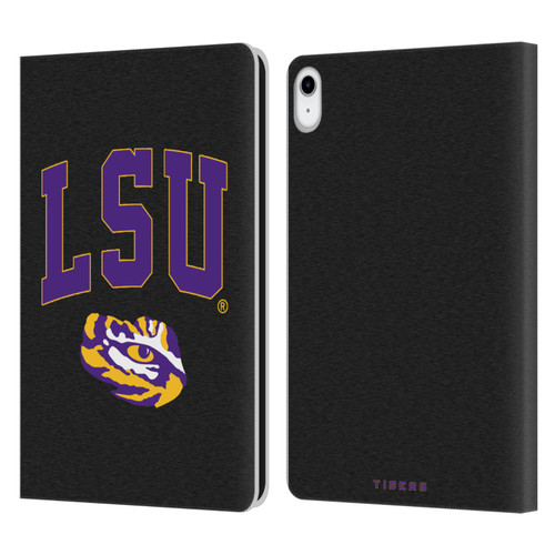 Louisiana State University LSU Louisiana State University Campus Logotype Leather Book Wallet Case Cover For Apple iPad 10.9 (2022)