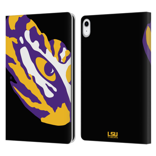 Louisiana State University LSU Louisiana State University Oversized Icon Leather Book Wallet Case Cover For Apple iPad 10.9 (2022)