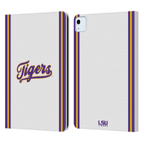 Louisiana State University LSU Louisiana State University Football Jersey Leather Book Wallet Case Cover For Apple iPad Air 2020 / 2022