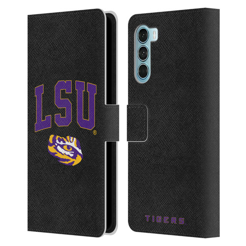 Louisiana State University LSU Louisiana State University Campus Logotype Leather Book Wallet Case Cover For Motorola Edge S30 / Moto G200 5G