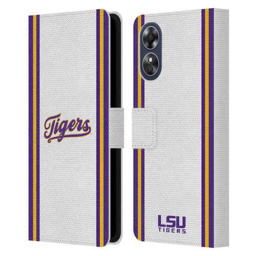 Louisiana State University LSU Louisiana State University Football Jersey Leather Book Wallet Case Cover For OPPO A17