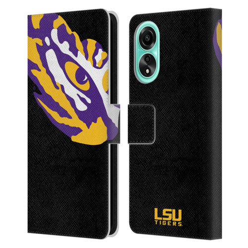 Louisiana State University LSU Louisiana State University Oversized Icon Leather Book Wallet Case Cover For OPPO A78 5G