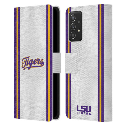 Louisiana State University LSU Louisiana State University Football Jersey Leather Book Wallet Case Cover For Samsung Galaxy A53 5G (2022)