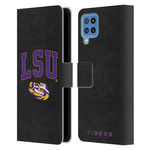 Louisiana State University LSU Louisiana State University Campus Logotype Leather Book Wallet Case Cover For Samsung Galaxy F22 (2021)