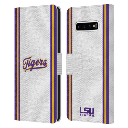 Louisiana State University LSU Louisiana State University Football Jersey Leather Book Wallet Case Cover For Samsung Galaxy S10+ / S10 Plus