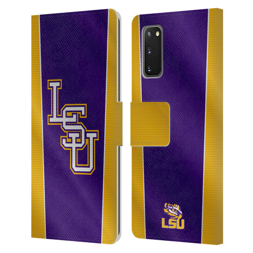 Louisiana State University LSU Louisiana State University Banner Leather Book Wallet Case Cover For Samsung Galaxy S20 / S20 5G