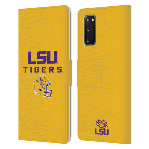 Louisiana State University LSU Louisiana State University Helmet Logotype Leather Book Wallet Case Cover For Samsung Galaxy S20 / S20 5G