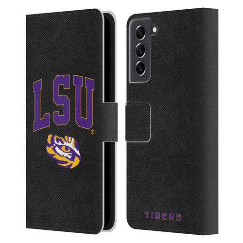 Louisiana State University LSU Louisiana State University Campus Logotype Leather Book Wallet Case Cover For Samsung Galaxy S21 FE 5G