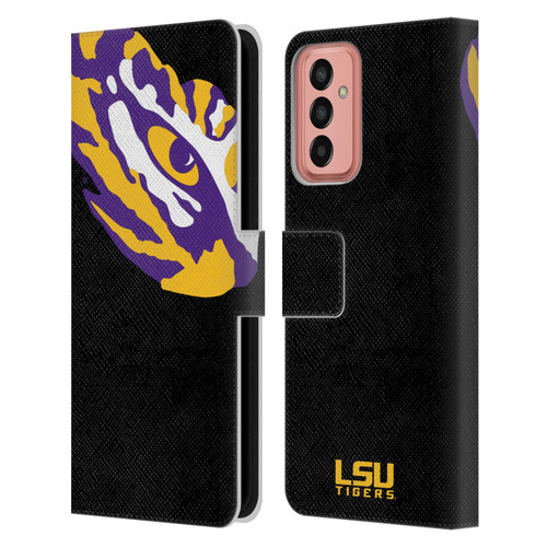 Louisiana State University LSU Louisiana State University Oversized Icon Leather Book Wallet Case Cover For Samsung Galaxy M13 (2022)