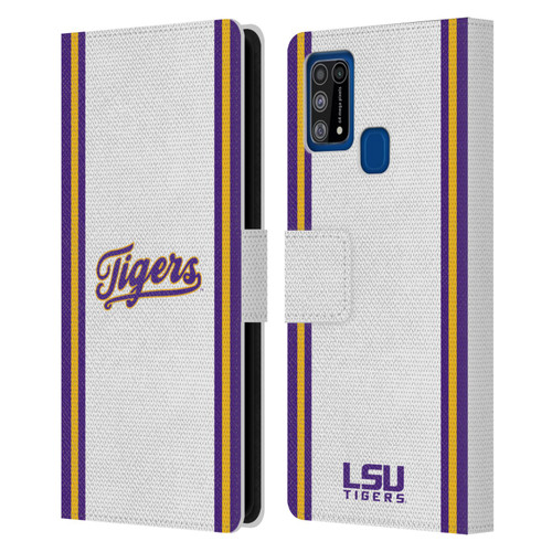 Louisiana State University LSU Louisiana State University Football Jersey Leather Book Wallet Case Cover For Samsung Galaxy M31 (2020)