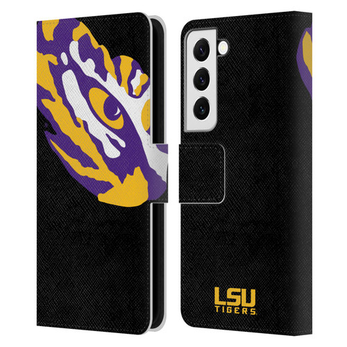 Louisiana State University LSU Louisiana State University Oversized Icon Leather Book Wallet Case Cover For Samsung Galaxy S22 5G