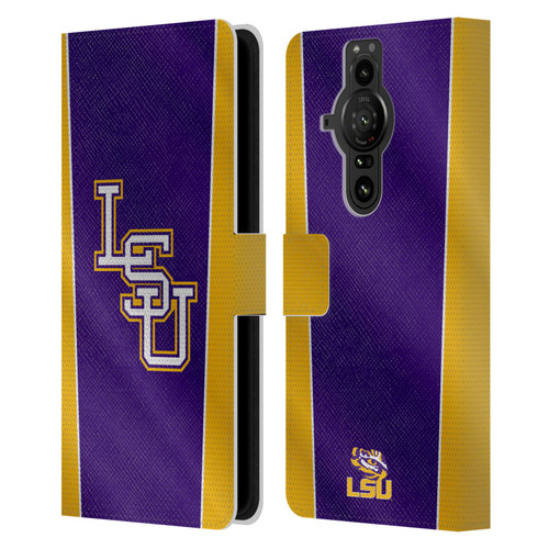 Louisiana State University LSU Louisiana State University Banner Leather Book Wallet Case Cover For Sony Xperia Pro-I