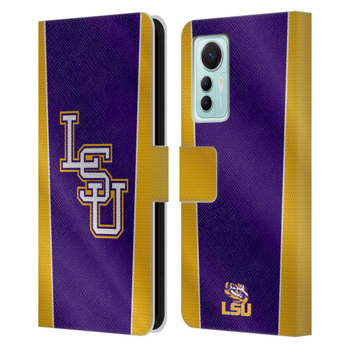 Louisiana State University LSU Louisiana State University Banner Leather Book Wallet Case Cover For Xiaomi 12 Lite