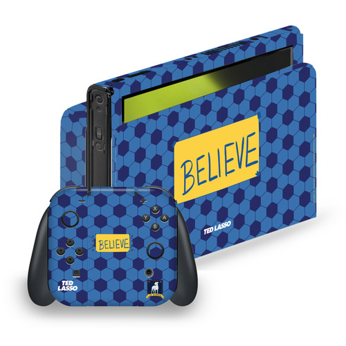 Ted Lasso Season 1 Graphics Believe Vinyl Sticker Skin Decal Cover for Nintendo Switch OLED Bundle