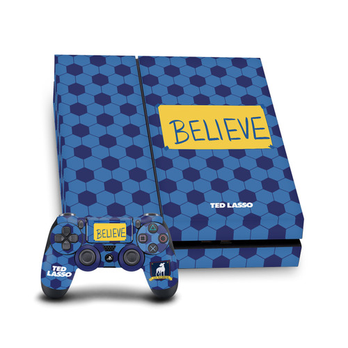 Ted Lasso Season 1 Graphics Believe Vinyl Sticker Skin Decal Cover for Sony PS4 Console & Controller