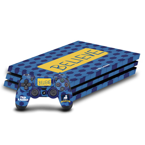 Ted Lasso Season 1 Graphics Believe Vinyl Sticker Skin Decal Cover for Sony PS4 Pro Bundle