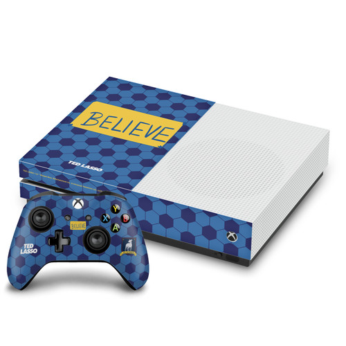Ted Lasso Season 1 Graphics Believe Vinyl Sticker Skin Decal Cover for Microsoft One S Console & Controller
