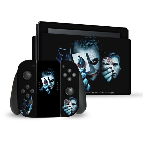 The Dark Knight Key Art Joker Card Vinyl Sticker Skin Decal Cover for Nintendo Switch Bundle