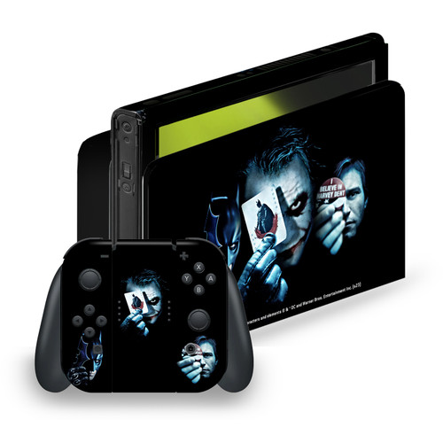 The Dark Knight Key Art Joker Card Vinyl Sticker Skin Decal Cover for Nintendo Switch OLED Bundle