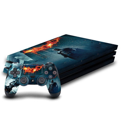 The Dark Knight Key Art Batman Poster Vinyl Sticker Skin Decal Cover for Sony PS4 Pro Bundle