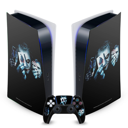 The Dark Knight Key Art Joker Card Vinyl Sticker Skin Decal Cover for Sony PS5 Digital Edition Bundle