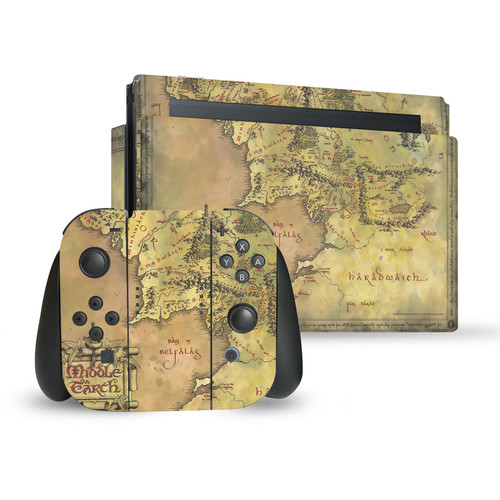 The Lord Of The Rings The Fellowship Of The Ring Graphic Art Map Of The Middle Earth Vinyl Sticker Skin Decal Cover for Nintendo Switch Bundle