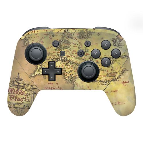 The Lord Of The Rings The Fellowship Of The Ring Graphic Art Map Of The Middle Earth Vinyl Sticker Skin Decal Cover for Nintendo Switch Pro Controller