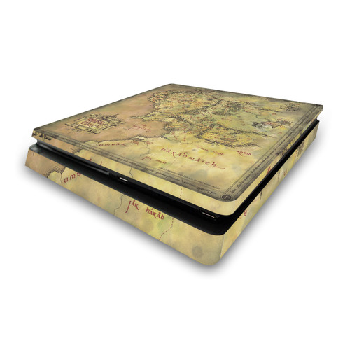 The Lord Of The Rings The Fellowship Of The Ring Graphic Art Map Of The Middle Earth Vinyl Sticker Skin Decal Cover for Sony PS4 Slim Console